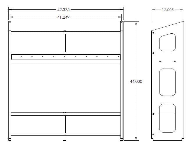 Jug Rack, Two Level, 8 Place, White