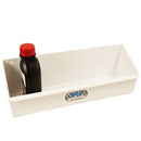 Oil Bottle and Aerosol Can Tray, 16.00" x 4.50", White, Steel