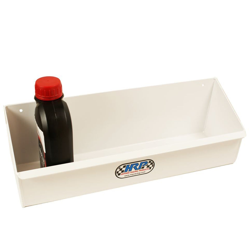 Oil Bottle and Aerosol Can Tray, 16.00" x 4.50", White, Steel