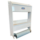 Towel and Aerosol Storage Rack, White