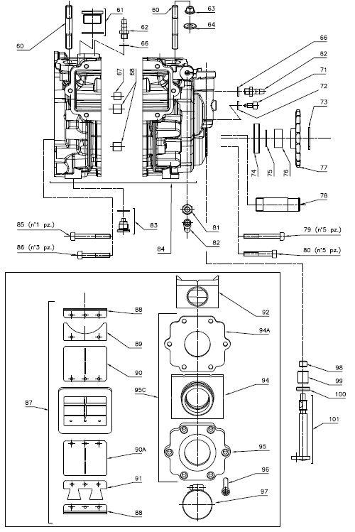 77. Chain Sprocket Z17 - $42.56 - Vortex - Rok Shifter Crankcase/Intake - KartStore-USA