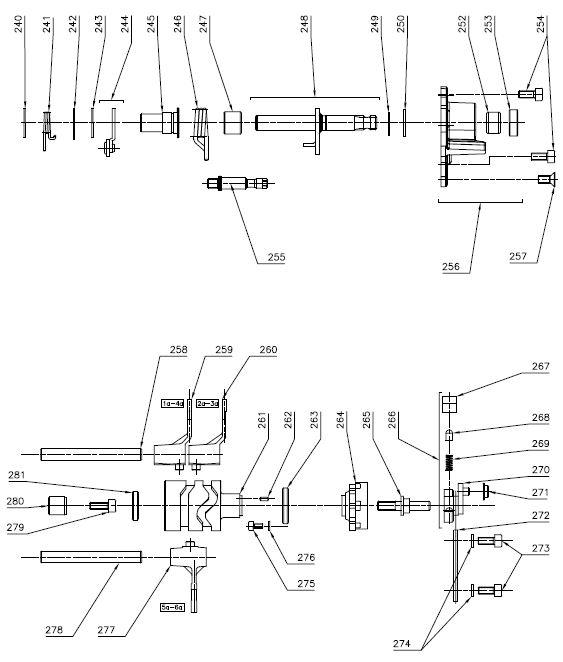 248. Complete Gearbox Preselector Pin - $47.23 - Vortex - Rok Shifter Gears Selectors - KartStore-USA