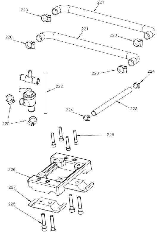 228. Socket-Head Screw M10x50 - $5.38 - Vortex - RokGP Coolant & Motor Mount Parts - KartStore-USA