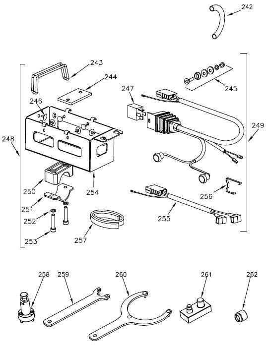 243. Belt accumulator support - $1.00 - Vortex - RokGP Wiring Parts - KartStore-USA