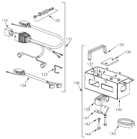 144. Socket-head screw M6x40 - $2.56 - Vortex - Rok VLR Electrical - KartStore-USA