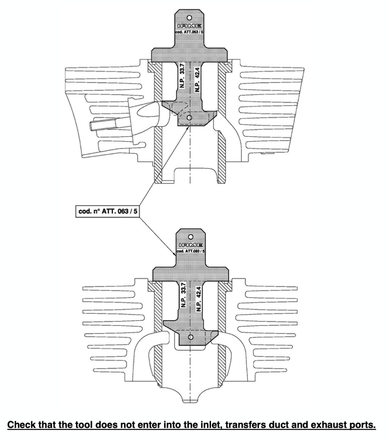ATT-063/5 IAME KA100 "NO GO" Gauge for Exhaust & Transfer Port Height - $54.35 - IAME - Engines & Parts - KartStore-USA