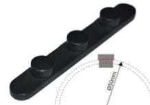Kart Republic Rear Axle Key 3 Peg D. 7.33MM 8x6x60 - $10.30 - Kart Republic - Axle Keys - KartStore-USA